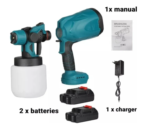 Pistola Pulverizadora De Pintura Electrica 2 Batería 26 V-2