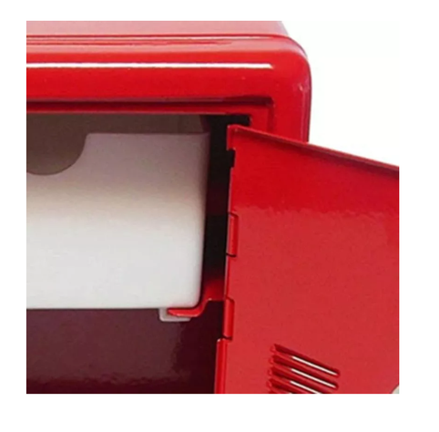 Caja Fuerte Metálica Pequeña Con Llave Para Dinero 18 X12 Cm-4