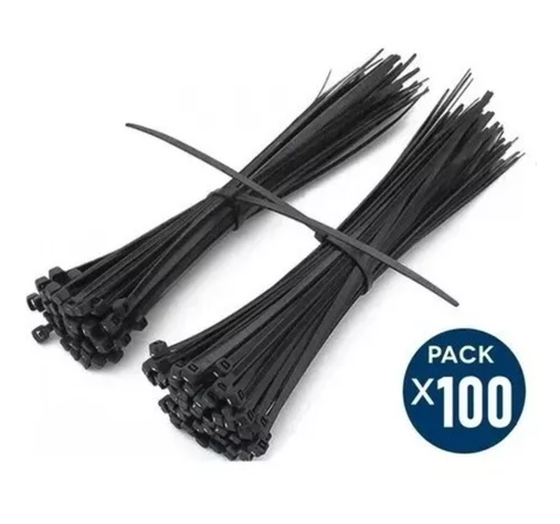 Amarra Plástica Multiusos Nylon Para Cable 8x450mm 100u-5