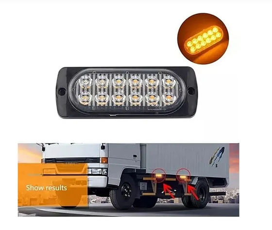Foco Neblinero Estroboscopico 12-24v Destellante 12 Led-1