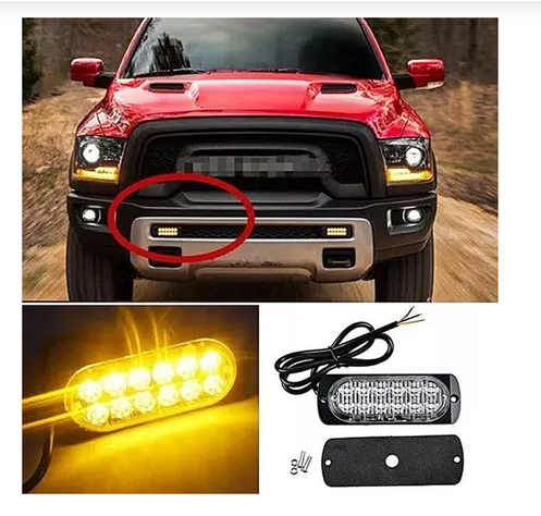 Foco Neblinero Estroboscopico 12-24v Destellante 12 Led-3