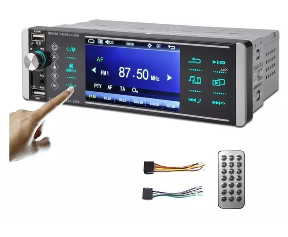 Radio Auto 1 Din Con Pantalla 4.1 Bluetooth Mp3 Usb Control-0