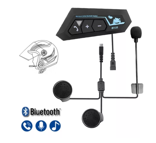 Audifono Casco Moto Auriculares Bluetooth Inteligente Musica-3