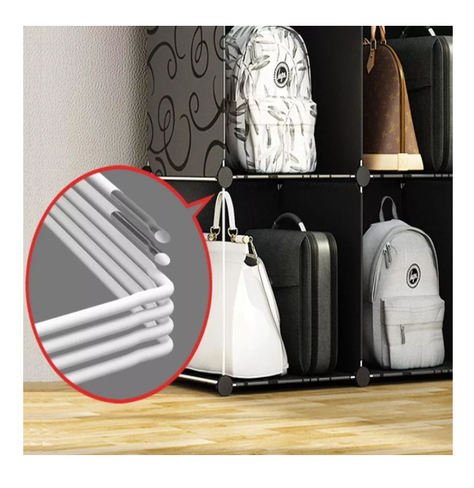 Organizador De Bolsos 6 Módulos Dormitorio Estante Armable-7