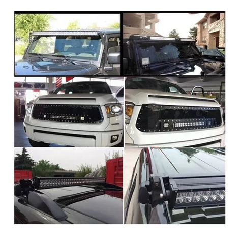 Luz Barra Led 300w Neblinero 4x4 Auto Camioneta Spot+flood-5