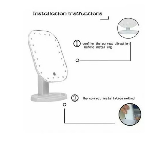Espejo De Maquillaje 20 Luces Led Touch-2
