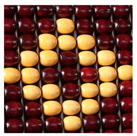 Cubre Asiento Respaldo Bolas Madera Bambu Esferas Verano 2-4