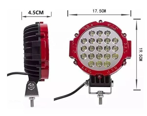 X2 Luces Focos Neblineros Led 63w Blanco Expansion Auto Moto-3