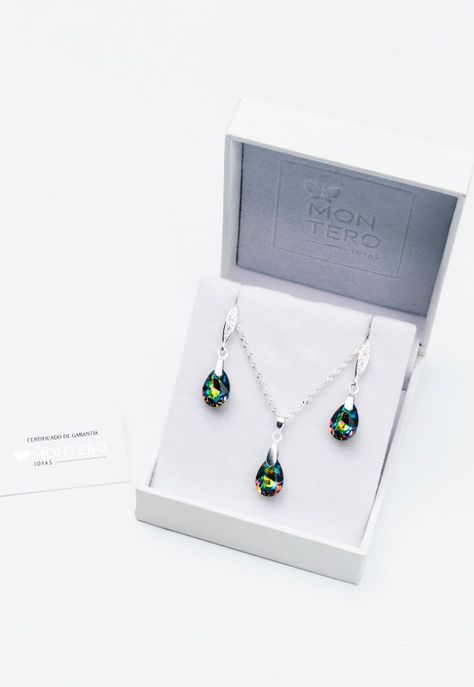 Conjunto Milan Cristales Genuinos Vitral Medium-2