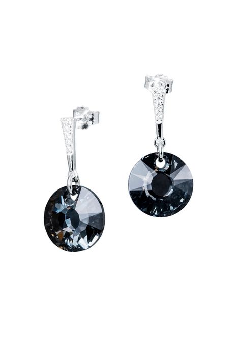 Aros Paris Cristales Genuinos Silver Night-0
