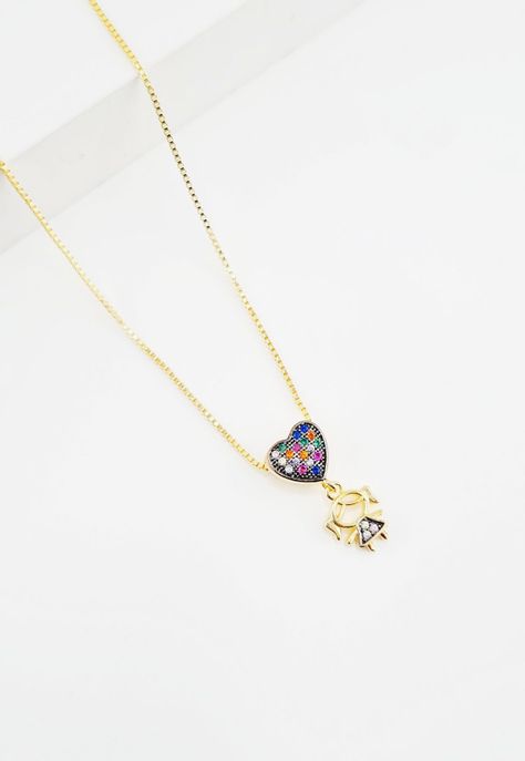 Collar Niña Microcircones Baño de Oro 24k.-2