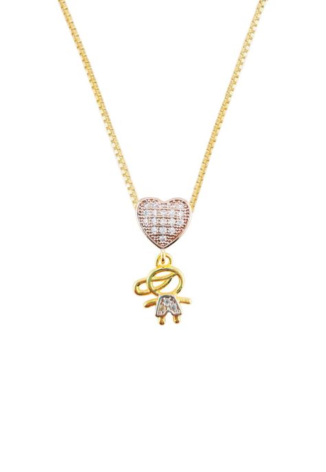 Collar Niño Microcircones Baño de Oro 24k.-0
