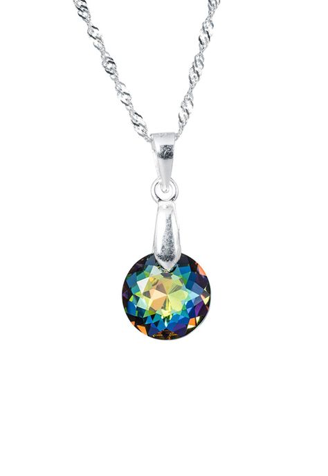 Collar Gracia Cristales Genuinos Vitral Medium -0