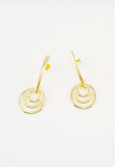 Aros Mia Baño de Oro 24k-1