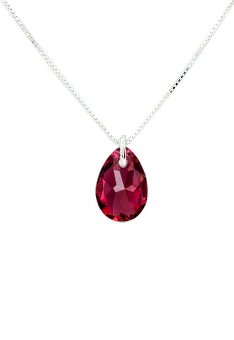 Collar Gota de Luz Cristales Genuinos Scarlet -0