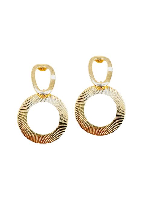 Aros Antonella Baño de Oro 24k-0