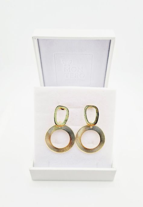 Aros Antonella Baño de Oro 24k-1