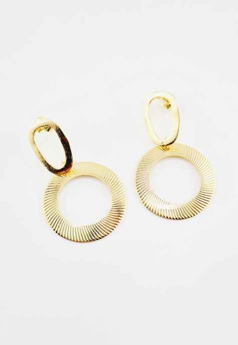 Aros Antonella Baño de Oro 24k-2