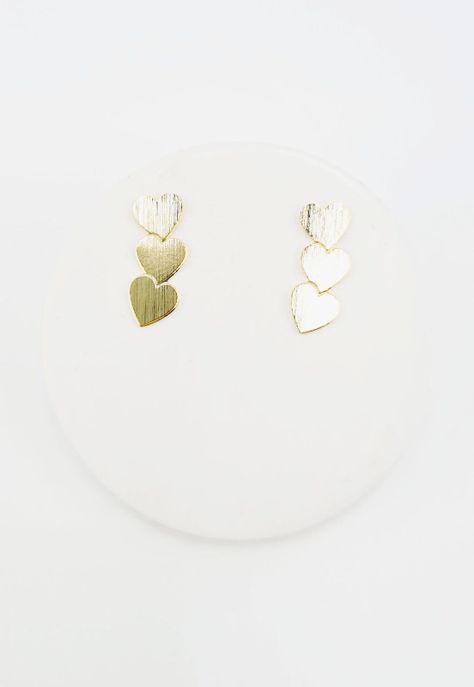 Pack Aros de Plata Con Baño de Oro 24k Love-4