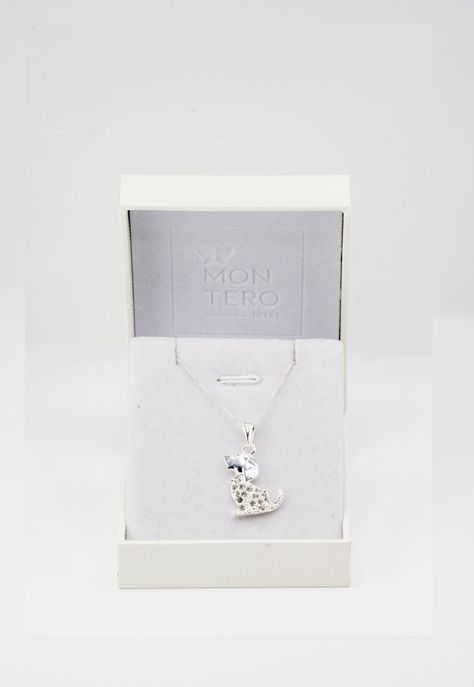 Collar Simon Baño de Oro Blanco-2