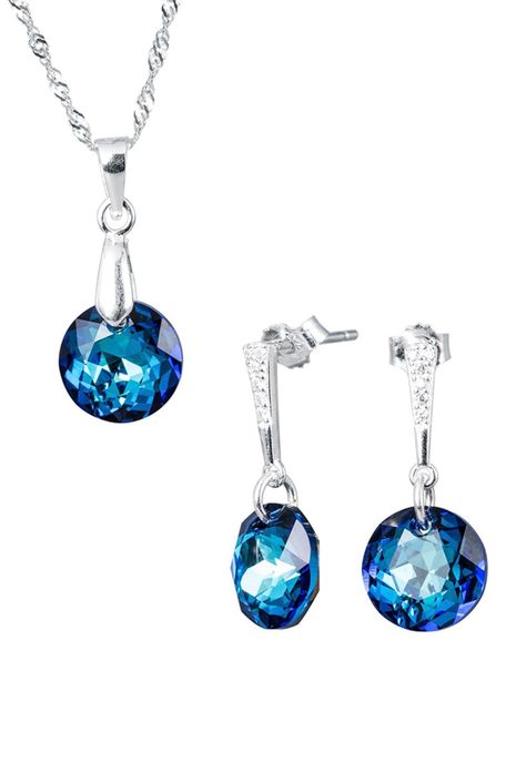 Conjunto Gracia Cristales Genuinos Bermuda Blue-0