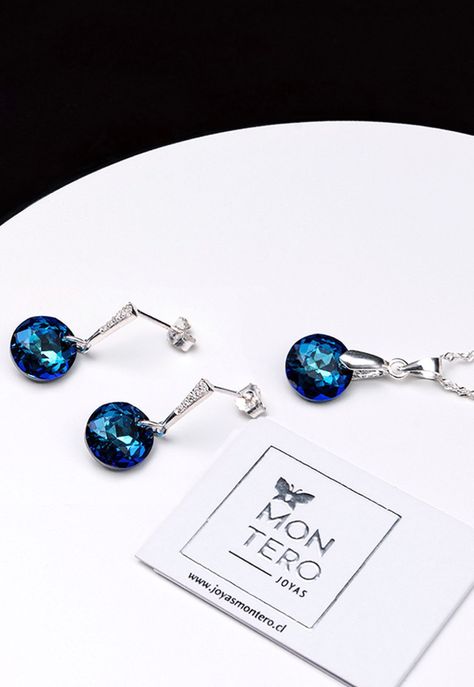Conjunto Gracia Cristales Genuinos Bermuda Blue-1