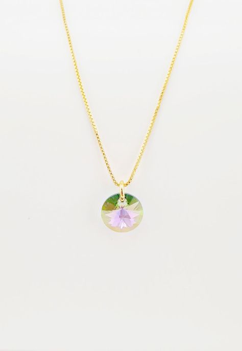 Collar Punto de Luz Gold Cristales Genuinos Paradise Shine-2