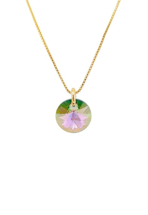Collar Punto de Luz Gold Cristales Genuinos Paradise Shine-0