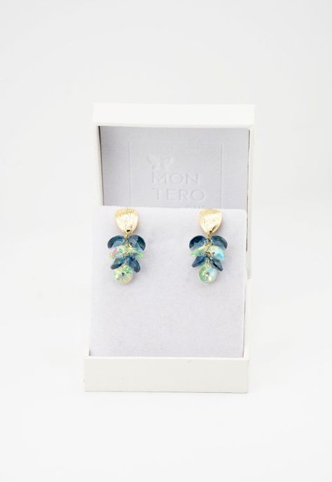 Aros Paula Gold Baño de Oro y Cristales Mont Blend-3