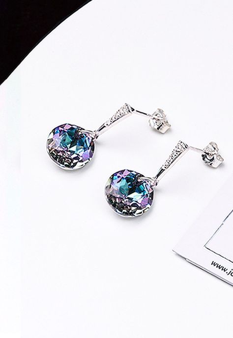 Aros Gracia Cristales Genuinos Vitral Light-1