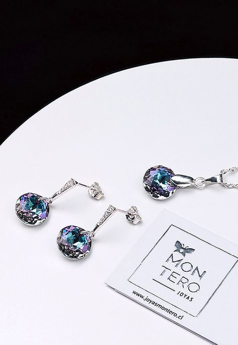 Conjunto Gracia Cristales Genuinos Vitral Light-2