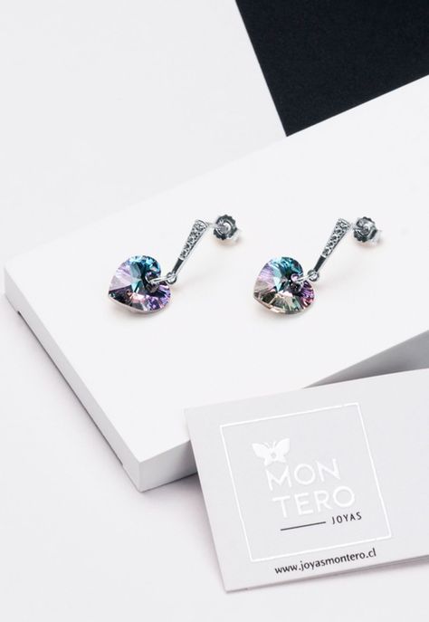 Aros Romance Cristales Genuinos Vitral Light-1