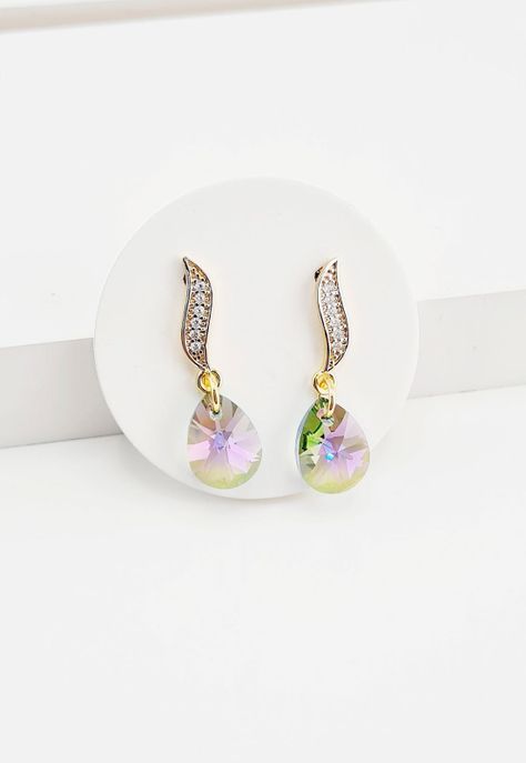 Conjunto Encanto Gold Baño de Oro y Cristales Genuinos Paradise Shine-3