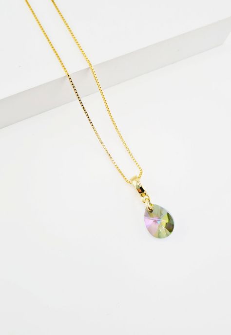 Conjunto Encanto Gold Baño de Oro y Cristales Genuinos Paradise Shine-2