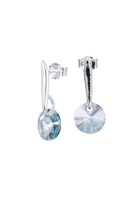 Aros Punto de Luz Cristales Genuinos Blue Shade.-0
