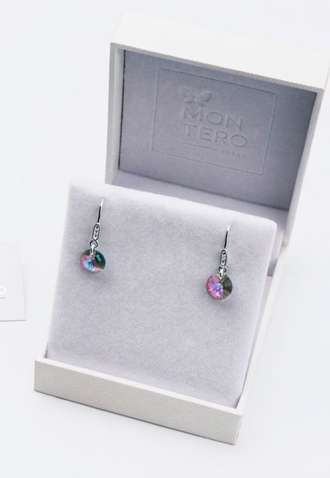 Aros Punto De Luz Circon Cristales Genuinos Paradise Shine-2