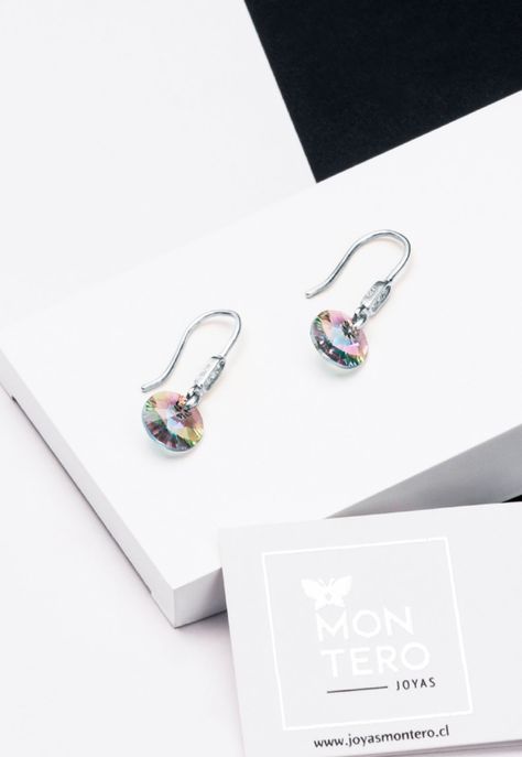 Aros Punto De Luz Circon Cristales Genuinos Paradise Shine-1
