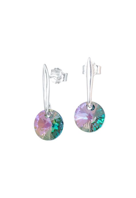 Aros Punto De Luz Cristales Genuinos Paradise Shine-0