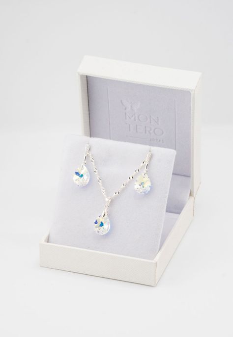 Conjunto Encanto Cristales Genuinos Aurora Boreal-2