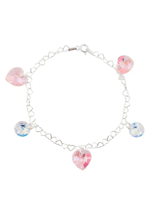 Pulsera Romance Plata italiana 925 Cristales Genuinos Rose Shimmer-0