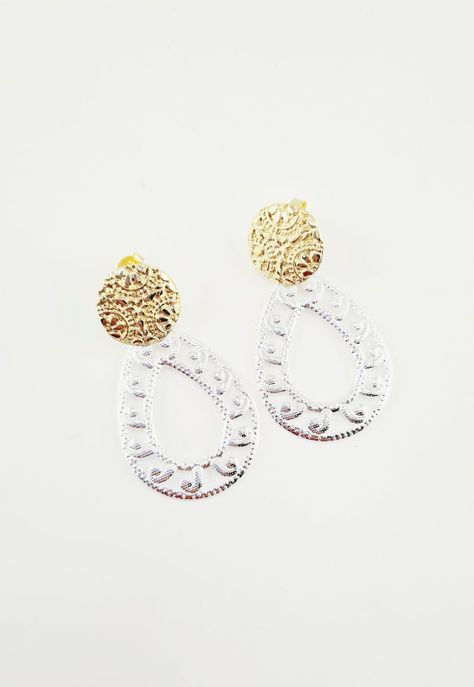 Aros Barbara Baño de Oro 24k-1