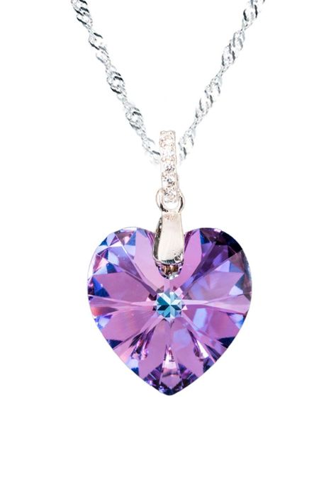 Collar Gran Romance Cristales Genuinos Vitral Light-0