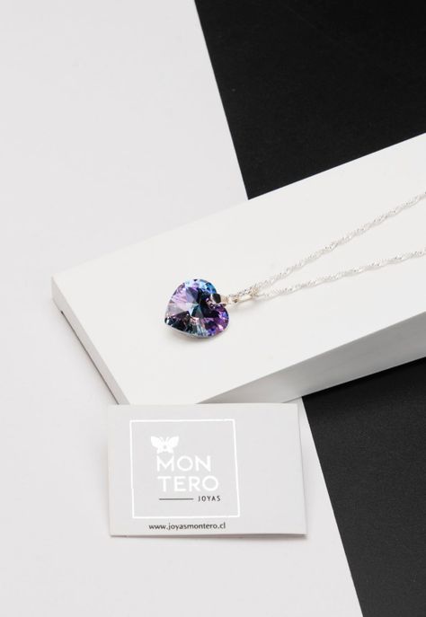 Collar Gran Romance Cristales Genuinos Vitral Light-1