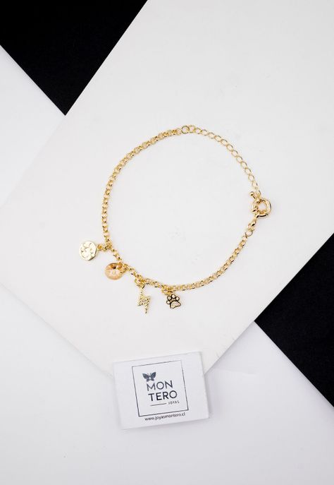 Pulsera Cloe Gold Con Baño de Oro 24k y Cristales Genuinos Golden Shadow-1