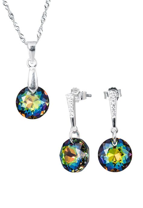 Conjunto Gracia Cristales Genuinos Vitral Medium-0