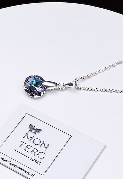 Collar Gracia Cristales Genuinos Vitral Light-2