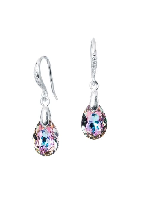 Aros Gota de Luz Cristales Genuinos Vitral Light.-0