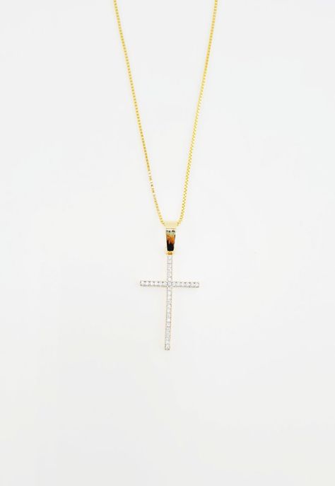 Collar Fe Microcircones Baño de Oro 24k.-1