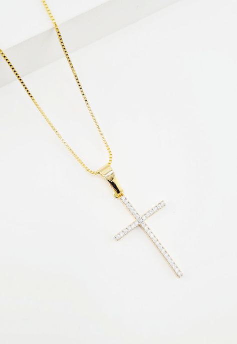 Collar Fe Microcircones Baño de Oro 24k.-2