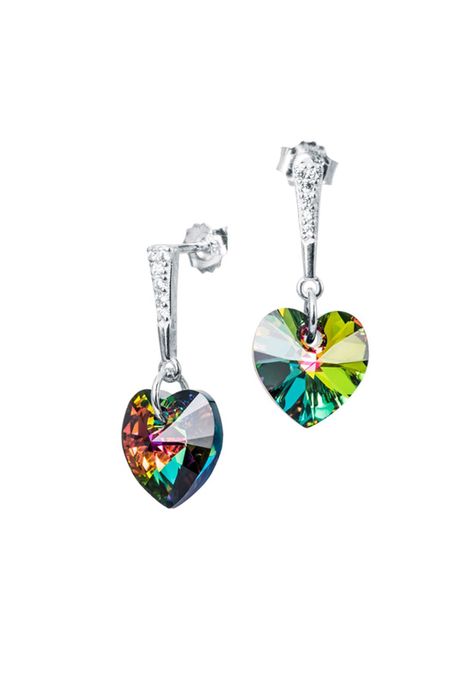 Aros Romance Cristales Genuinos Vitral Medium-0